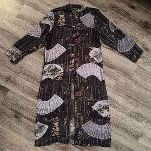 Citron Duster Sheer Button Down